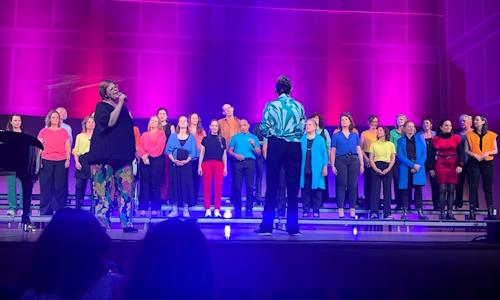 Liberty Gospel Choir op het podium
